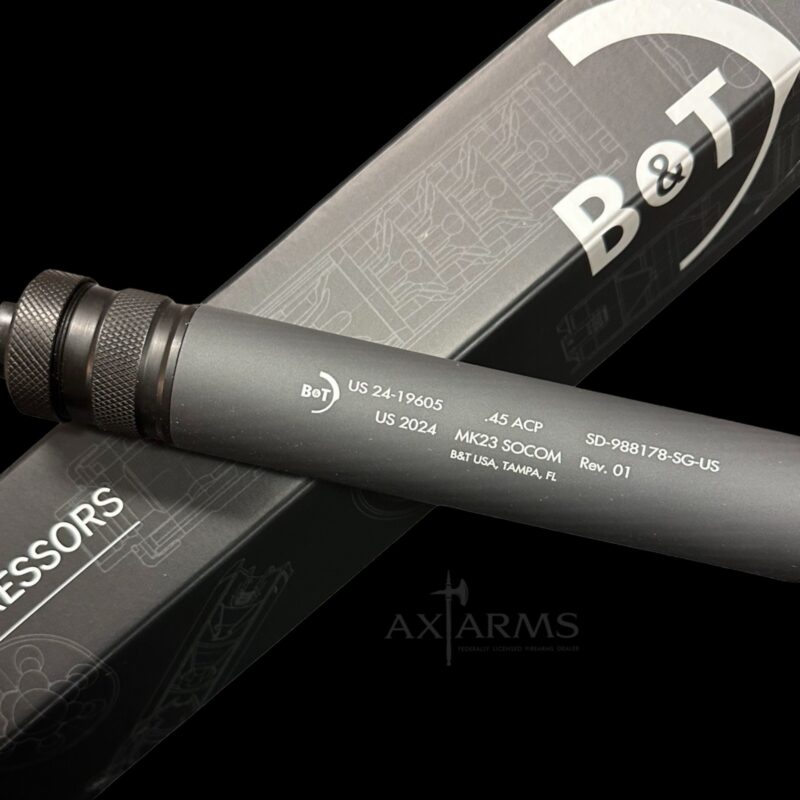 B&T HK MK23 Impuls IIA Suppressor Sniper Grey – Houston Texas Online Gun Shop