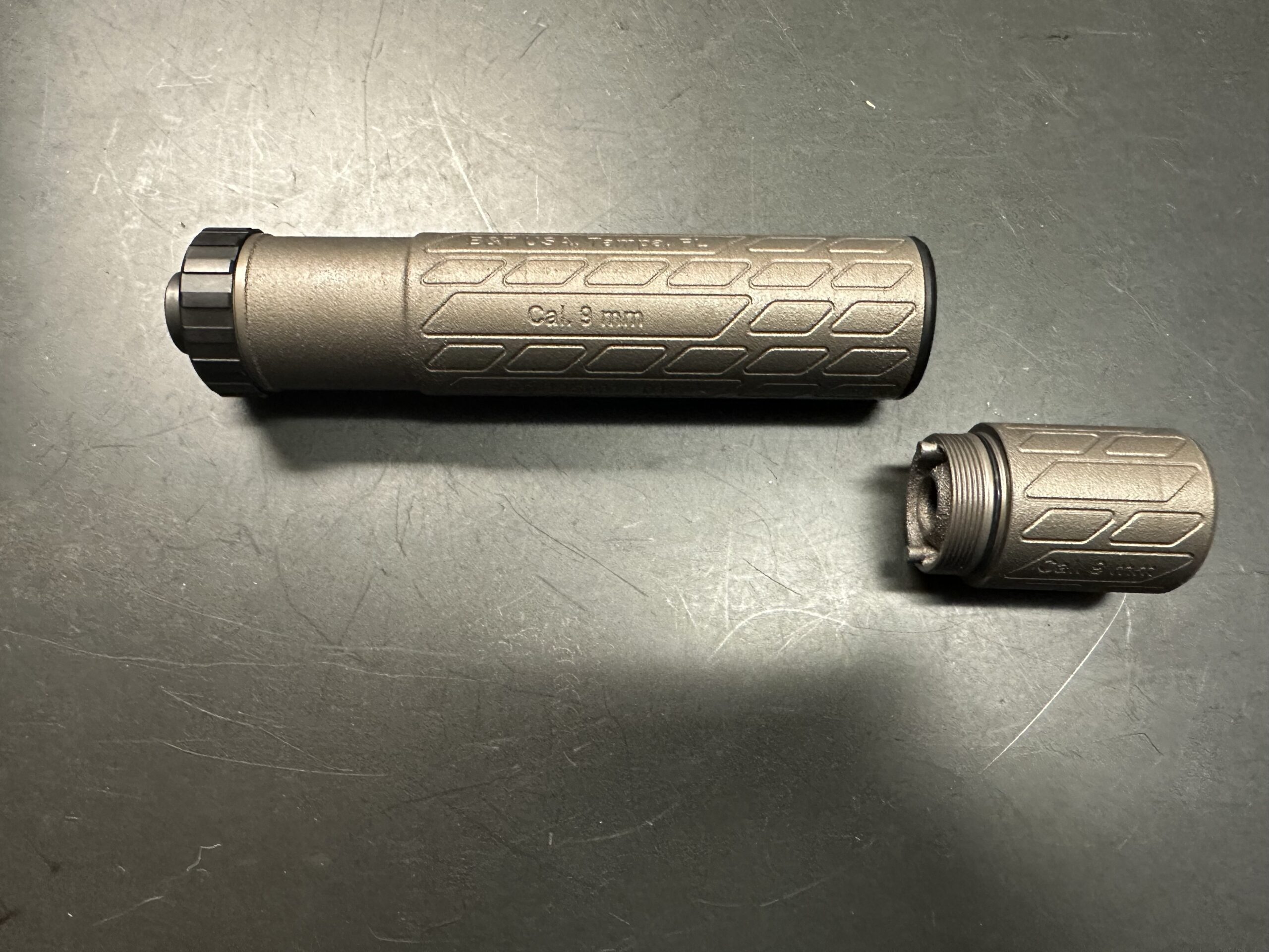 B&T SD-Impuls-OLS-M – Modular 9mm, two stage Titanium (PRINT-X) handgun Suppressor