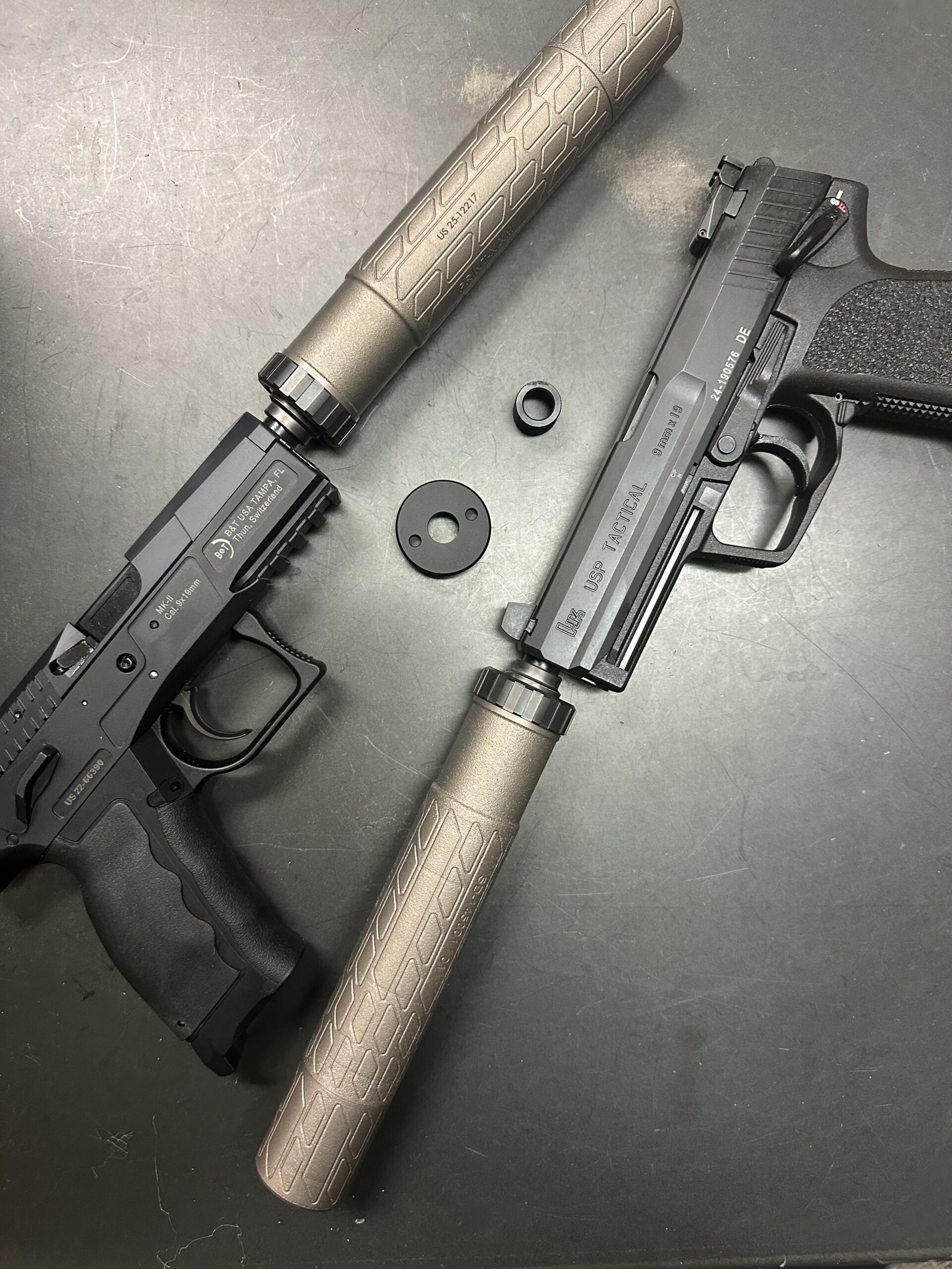 B&T SD-Impuls-OLS-M – Modular 9mm, two stage Titanium (PRINT-X) handgun Suppressor
