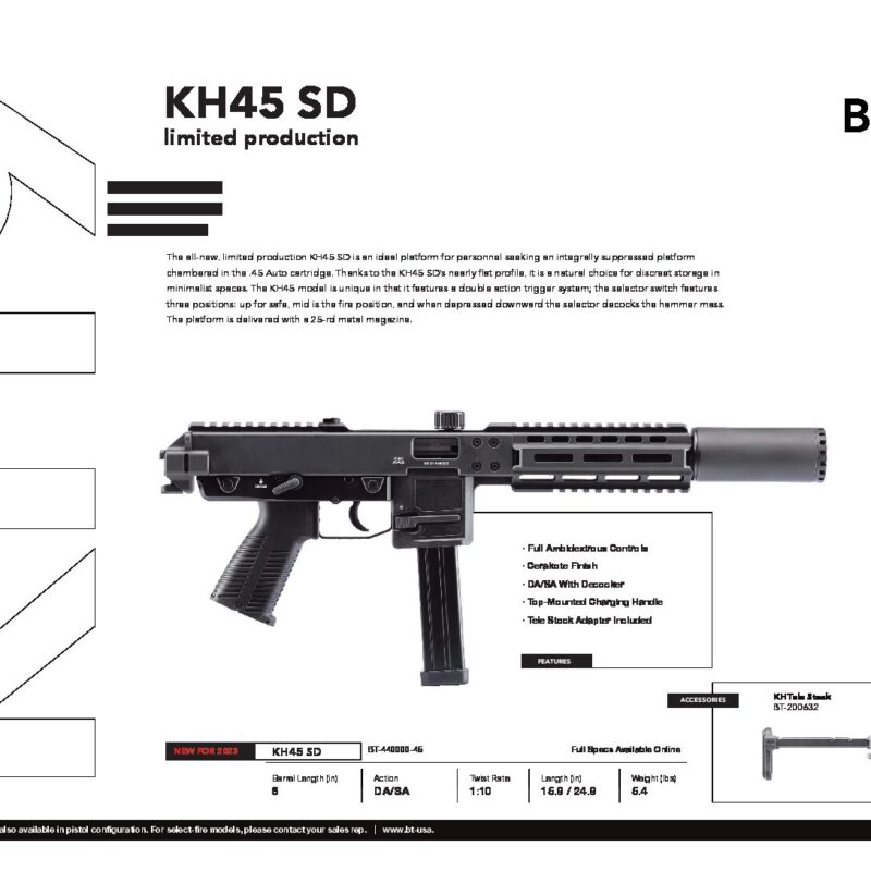 B&T KH45-SD Integrally Suppressed