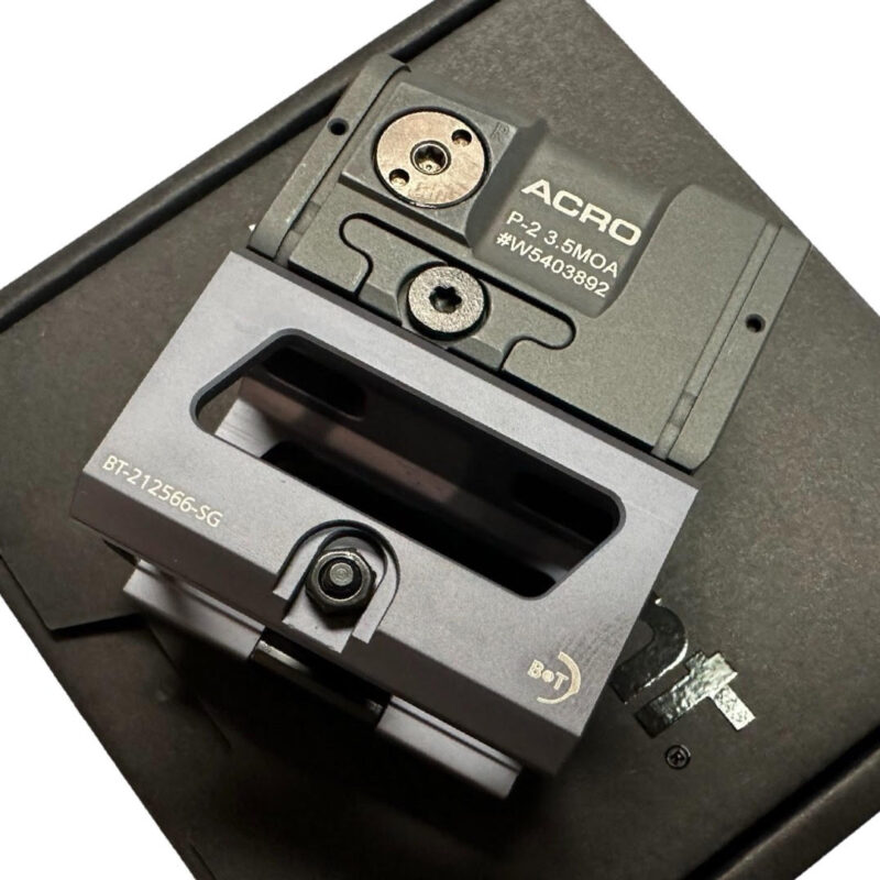 Aimpoint ACRO P-2 3.5 MOA Red Dot Sight | Sniper Grey | with B&T 39mm Grey QD Mount