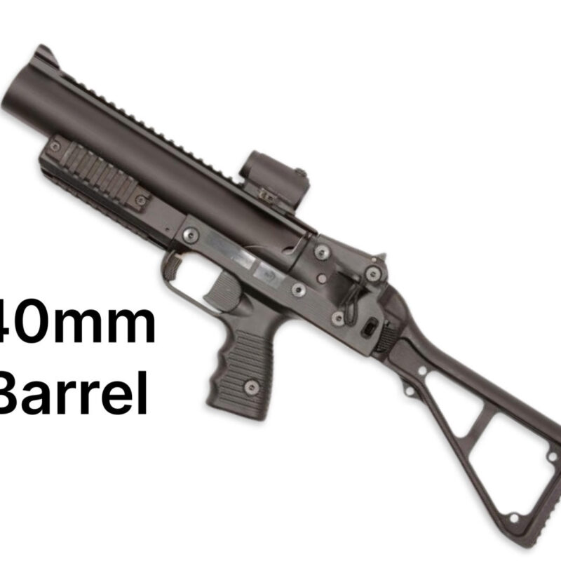 B&T 40mm GL06, B&T 40mm GL06 rifled grenade launcher barrel, GL06 rifled launcher barrel replacement, B&T GL06 barrel, 40mm launcher barrel upgrade, GL06 rifled barrel USA
