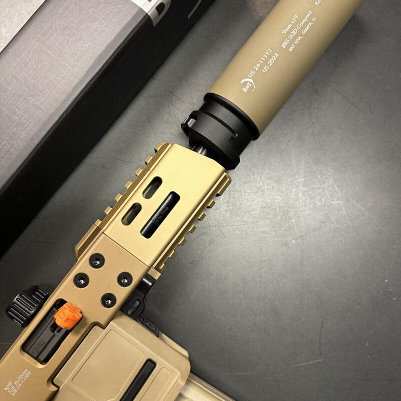 B&T RBS SQD Suppressor Compact 9MM FDE (COYOTE TAN) SD-123378-CT-US | SD-123378-US