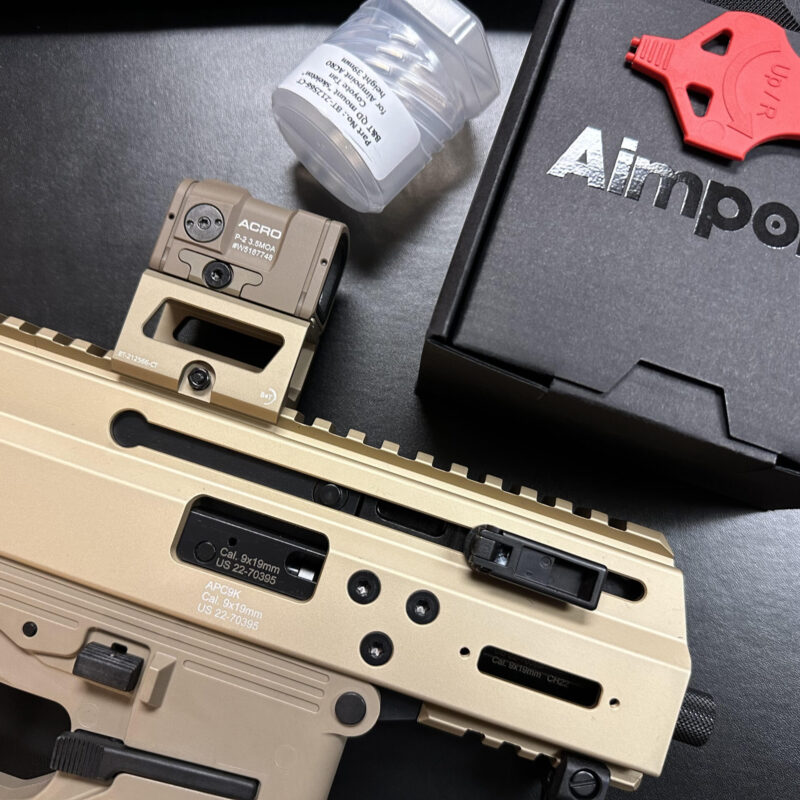 B&T APC9K Anodized Coyote Tan Pistol With Telescopic Brace Adapter